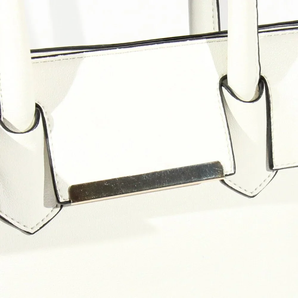 Like New White Purse with Brown Lining - Picture 8 of 10